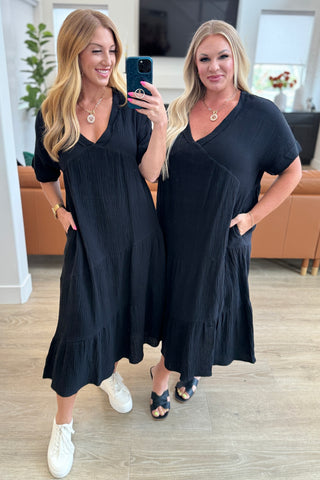 Always Learning Dolman Sleeve Dress in Black-Dresses-Ave-Motis & Co Boutique, Women's Fashion Boutique in Carthage, Missouri