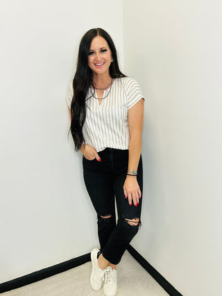 Rance Black Cropped Destressed Jean-Jeans-Zenana-Motis & Co Boutique, Women's Fashion Boutique in Carthage, Missouri