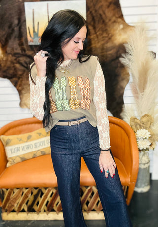 Mama Checked Graphic Muscle Tee-Graphic Tees-Motis-Motis & Co Boutique, Women's Fashion Boutique in Carthage, Missouri