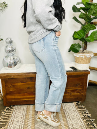Judy Blue Brian High Rise 90's Straight Jean-Jeans-Judy Blue-Motis & Co Boutique, Women's Fashion Boutique in Carthage, Missouri