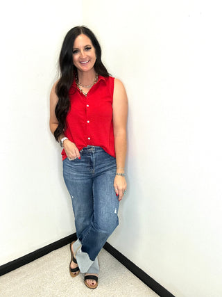 Risen Braxon Wide Cuff Ankle Jeans-jeans-Risen-Motis & Co Boutique, Women's Fashion Boutique in Carthage, Missouri