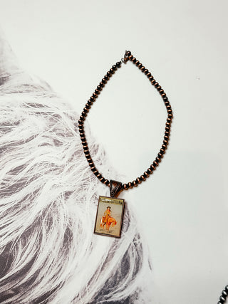 Cattle King Vintage Poster Necklace-Necklaces-Western Elite-Motis & Co Boutique, Women's Fashion Boutique in Carthage, Missouri