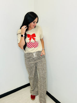 Rudy Checkered Cherry Graphic Tee-Graphic Tees-P&PD-Motis & Co Boutique, Women's Fashion Boutique in Carthage, Missouri