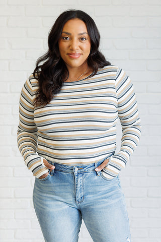 East Coast Breeze Striped Top-Long Sleeves-Ave Shops-Motis & Co Boutique, Women's Fashion Boutique in Carthage, Missouri