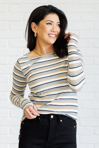 East Coast Breeze Striped Top-Long Sleeves-Ave Shops-Motis & Co Boutique, Women's Fashion Boutique in Carthage, Missouri
