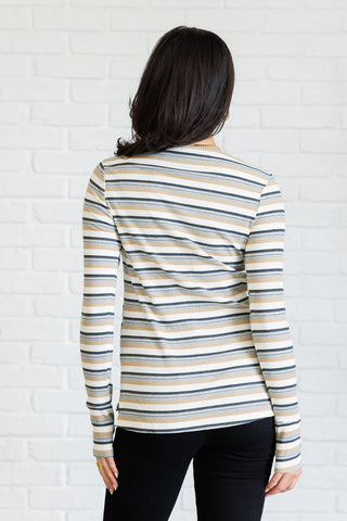 East Coast Breeze Striped Top-Long Sleeves-Ave Shops-Motis & Co Boutique, Women's Fashion Boutique in Carthage, Missouri