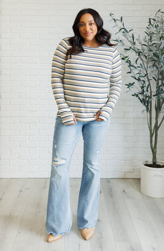 East Coast Breeze Striped Top-Long Sleeves-Ave Shops-Motis & Co Boutique, Women's Fashion Boutique in Carthage, Missouri