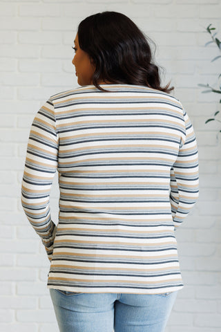 East Coast Breeze Striped Top-Long Sleeves-Ave Shops-Motis & Co Boutique, Women's Fashion Boutique in Carthage, Missouri