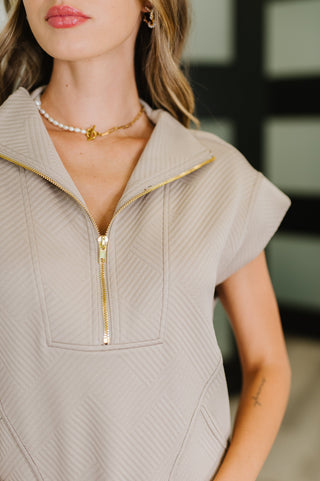 Easy Hustle High Neck Dress in Ash Mocha-Dresses-Ave Shops-Motis & Co Boutique, Women's Fashion Boutique in Carthage, Missouri
