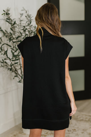 Easy Hustle High Neck Dress in Black-Dresses-Ave Shops-Motis & Co Boutique, Women's Fashion Boutique in Carthage, Missouri