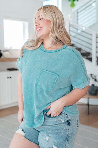 End of Beginning Mineral Wash Top-Short Sleeves-Ave Shops-Motis & Co Boutique, Women's Fashion Boutique in Carthage, Missouri