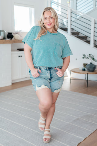 End of Beginning Mineral Wash Top-Short Sleeves-Ave Shops-Motis & Co Boutique, Women's Fashion Boutique in Carthage, Missouri
