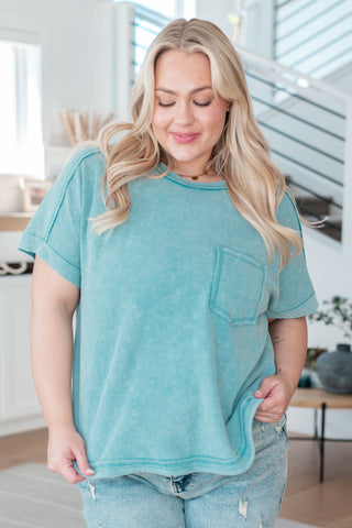 End of Beginning Mineral Wash Top-Short Sleeves-Ave Shops-Motis & Co Boutique, Women's Fashion Boutique in Carthage, Missouri