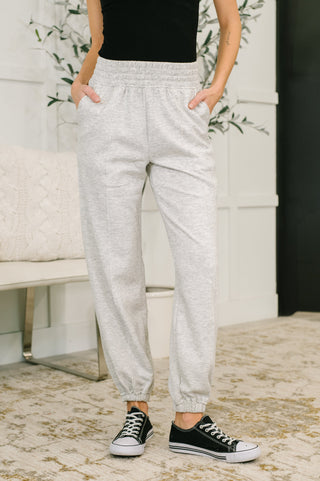 Every Second, Every Hour Jogger Bottoms in Heather Grey-Pants-Ave Shops-Motis & Co Boutique, Women's Fashion Boutique in Carthage, Missouri