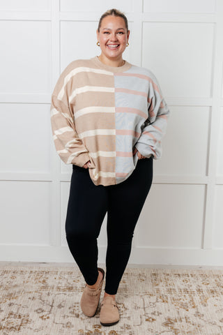 Exceptional Thought Striped Patchwork Sweater-sweater-Ave Shops-Motis & Co Boutique, Women's Fashion Boutique in Carthage, Missouri