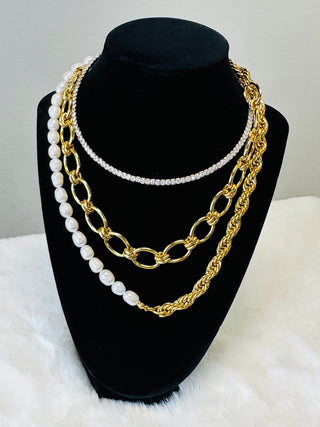 Arden Gold Chunky Chain Necklace-Necklaces-ChanSutt-Motis & Co Boutique, Women's Fashion Boutique in Carthage, Missouri