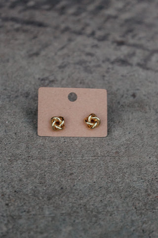 Gold Knot Stud Earrings-Earrings-MOTIS-Motis & Co Boutique, Women's Fashion Boutique in Carthage, Missouri