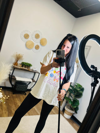 Lucky Mom Club Retro Graphic Tee-Graphic Tees-Poppy & Pine-Motis & Co Boutique, Women's Fashion Boutique in Carthage, Missouri