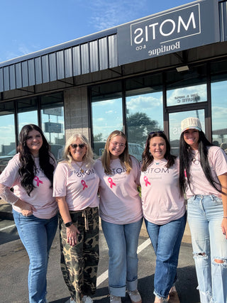 Motis Breast Cancer Tee-Graphic Tees-Motis-Motis & Co Boutique, Women's Fashion Boutique in Carthage, Missouri