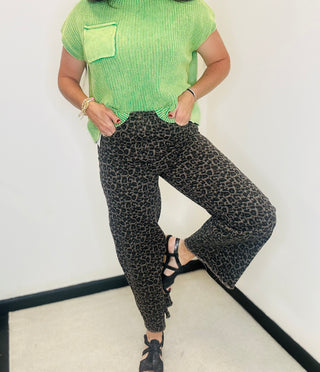 Lionel Leopard Stright Jeans Grey-Jeans-Very J-Motis & Co Boutique, Women's Fashion Boutique in Carthage, Missouri