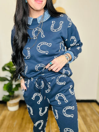 Colt Western Horseshoe Jogger Set-Sets-Taelynn-Motis & Co Boutique, Women's Fashion Boutique in Carthage, Missouri
