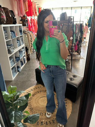 Judy Blue Brock High Rise Flare Jeans-Jeans-Judy Blue-Motis & Co Boutique, Women's Fashion Boutique in Carthage, Missouri