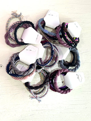 Boho Braided Hair Tie Bracelets-Hair Accessories-Motis-Motis & Co Boutique, Women's Fashion Boutique in Carthage, Missouri