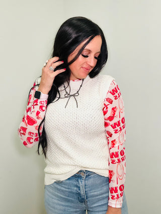 Cowgirl Sweetheart Mesh Top-Long Sleeves-Merigold Kiss-Motis & Co Boutique, Women's Fashion Boutique in Carthage, Missouri