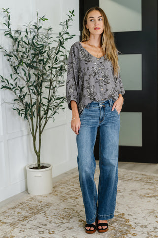Falling in Deep Crinkle Woven Blouse Dune Grey-Long Sleeves-Ave Shops-Motis & Co Boutique, Women's Fashion Boutique in Carthage, Missouri
