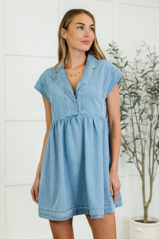 First Rodeo Denim Dress-Dresses-Ave Shops-Motis & Co Boutique, Women's Fashion Boutique in Carthage, Missouri