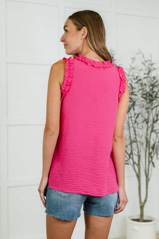 Flourish and Flare Ruffle Detail Tank-Tanks-Ave Shops-Motis & Co Boutique, Women's Fashion Boutique in Carthage, Missouri