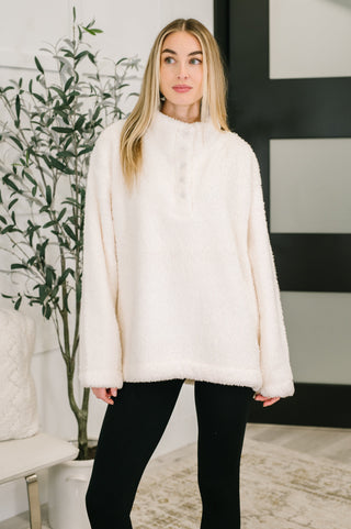 Fluffy Flurry Snap Button Pullover-Sweaters-Ave Shops-Motis & Co Boutique, Women's Fashion Boutique in Carthage, Missouri