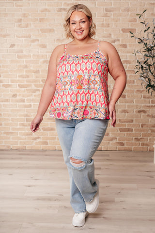 Free Spirited Mixed Print Tank-Tops-Ave Shops-Motis & Co Boutique, Women's Fashion Boutique in Carthage, Missouri