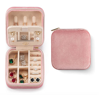 Velvet Travel Jewelry Box-Accessories-Motis & CO-Motis & Co Boutique, Women's Fashion Boutique in Carthage, Missouri