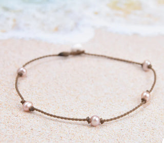 Authentic Fresh Water Blush Pearl Princess Anklet-Bracelets-MOTIS-Motis & Co Boutique, Women's Fashion Boutique in Carthage, Missouri