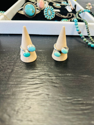 Eli Handmade Kingman Turquoise Ring-Rings-Motis & CO-Motis & Co Boutique, Women's Fashion Boutique in Carthage, Missouri