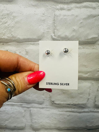 Sterling Silver 6mm Pearl Stud Earring-Earrings-Motis & CO-Motis & Co Boutique, Women's Fashion Boutique in Carthage, Missouri