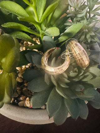 Gallup Gold Hoop Earrings-Earrings-Carol Su-Motis & Co Boutique, Women's Fashion Boutique in Carthage, Missouri