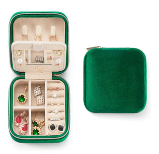 Velvet Travel Jewelry Box-Accessories-Motis & CO-Motis & Co Boutique, Women's Fashion Boutique in Carthage, Missouri