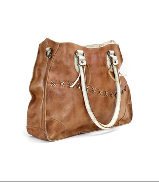 Bruna Tan Leather Handbag by Bed|Stu-Handbags-Bedstu-Motis & Co Boutique, Women's Fashion Boutique in Carthage, Missouri