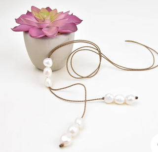 Totally Tula Long Freshwater Pearl Rope Necklace-Necklaces-MOTIS-Motis & Co Boutique, Women's Fashion Boutique in Carthage, Missouri