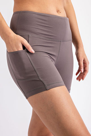 Keep on Track Bike Shorts Grey-Shorts-rc-Motis & Co Boutique, Women's Fashion Boutique in Carthage, Missouri