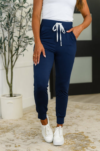 Giving the Run Around Joggers in Navy-Womens-Ave Shops-Motis & Co Boutique, Women's Fashion Boutique in Carthage, Missouri