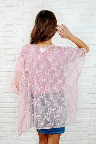 Good Days Ahead Lace Kimono In Mauve-Layers-Ave Shops-Motis & Co Boutique, Women's Fashion Boutique in Carthage, Missouri