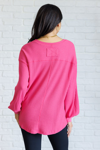 Good Things Are Coming V-Neck Top in Pink-Tops-Ave Shops-Motis & Co Boutique, Women's Fashion Boutique in Carthage, Missouri