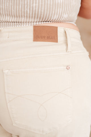 Greta High Rise Garment Dyed Shorts in Bone-Denim-Ave Shops-Motis & Co Boutique, Women's Fashion Boutique in Carthage, Missouri