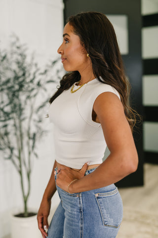 Halfway to Heaven Cropped Top in Sand Beige-T-shirt-Ave Shops-Motis & Co Boutique, Women's Fashion Boutique in Carthage, Missouri