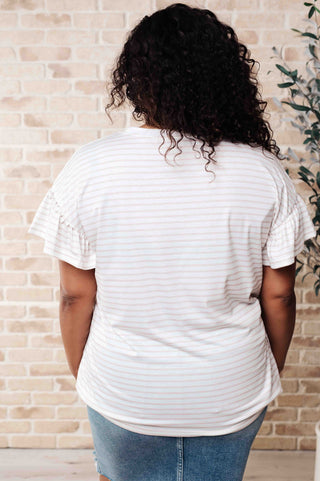 Hand to Hold Lace Detail Striped Top-Tops-Ave Shops-Motis & Co Boutique, Women's Fashion Boutique in Carthage, Missouri