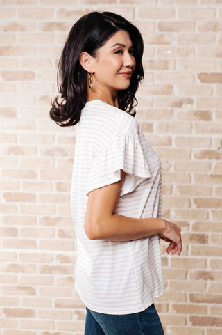 Hand to Hold Lace Detail Striped Top-Tops-Ave Shops-Motis & Co Boutique, Women's Fashion Boutique in Carthage, Missouri