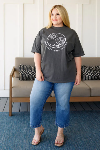 Happiness Comes in Waves Tee-Tops-Ave Shops-Motis & Co Boutique, Women's Fashion Boutique in Carthage, Missouri